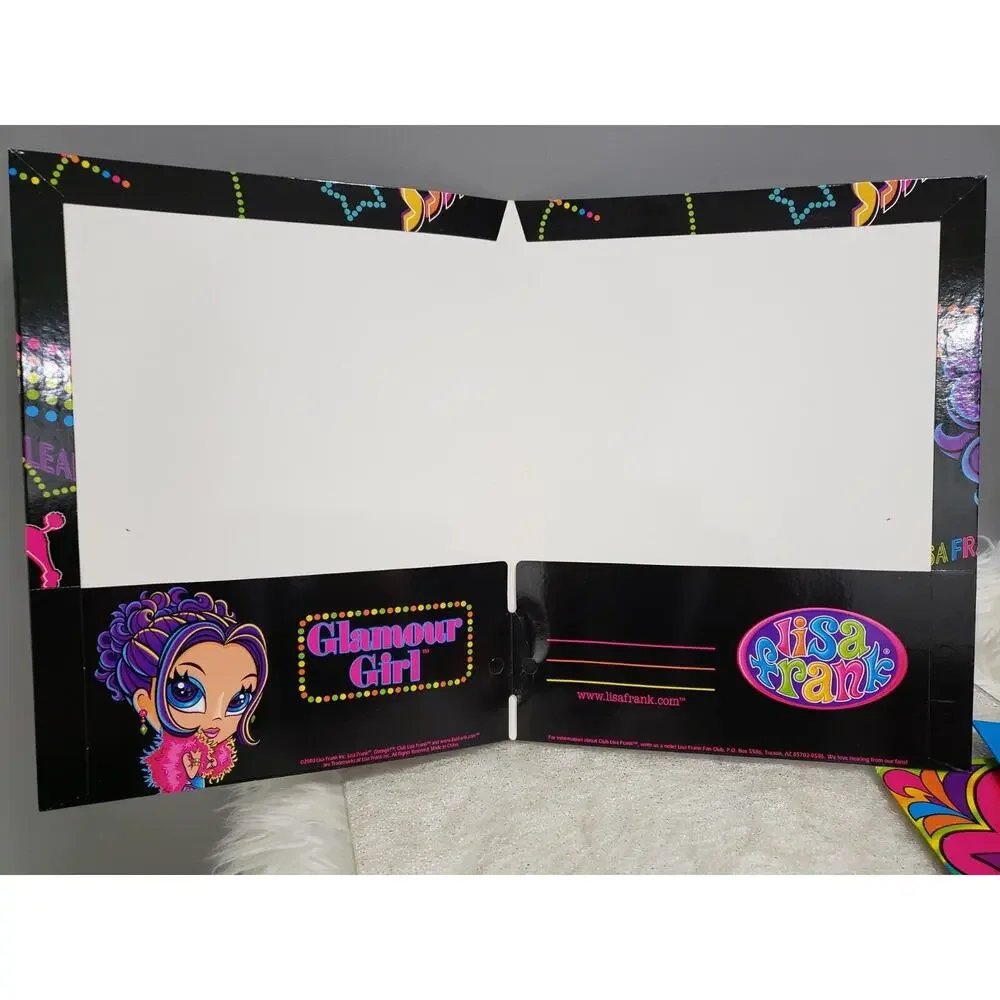 Lisa Frank Glamour Girl 2003 Folder Hard‎ To Find RARE! Hollywood Chicago y2k